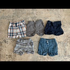 Five size 12 month toddler boy shorts